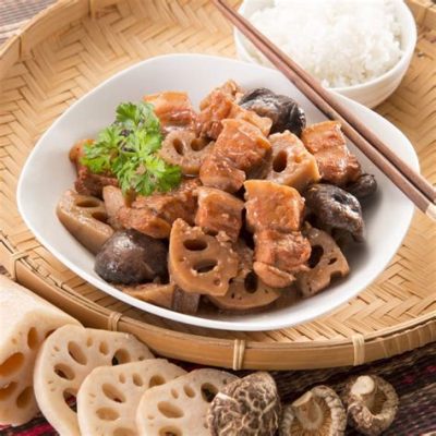  Braised Pork Belly with Lotus Root: Can a Delicately Crispy Exterior Embrace Melt-in-Your-Mouth Tenderness?